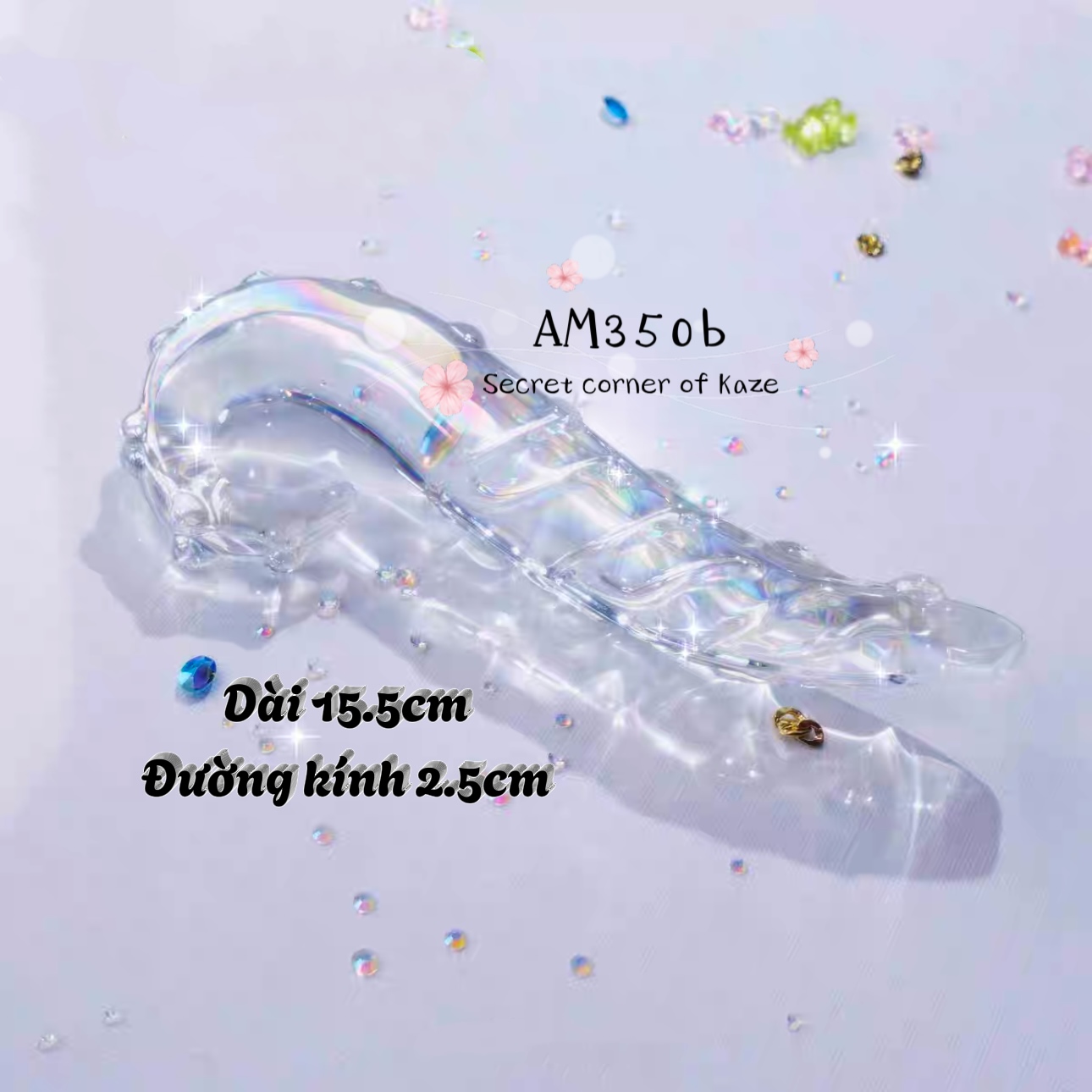 Buttplug glass tentacle AM350b