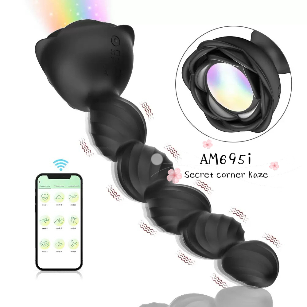 Buttplug hoa hồng rung AM695i