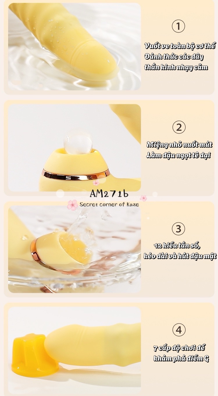 Banana stick gậy rung thụt hút AM271b