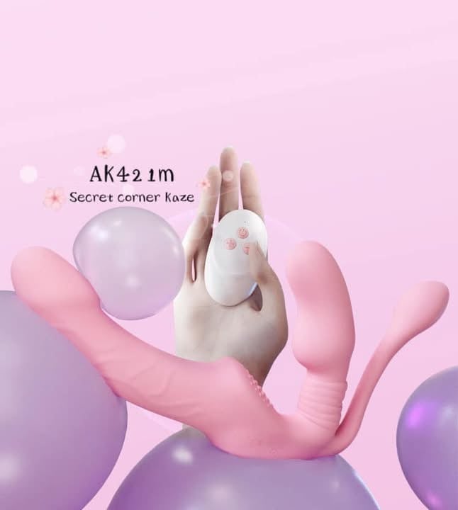 Triple sock vibrator toy lesbian AK421m