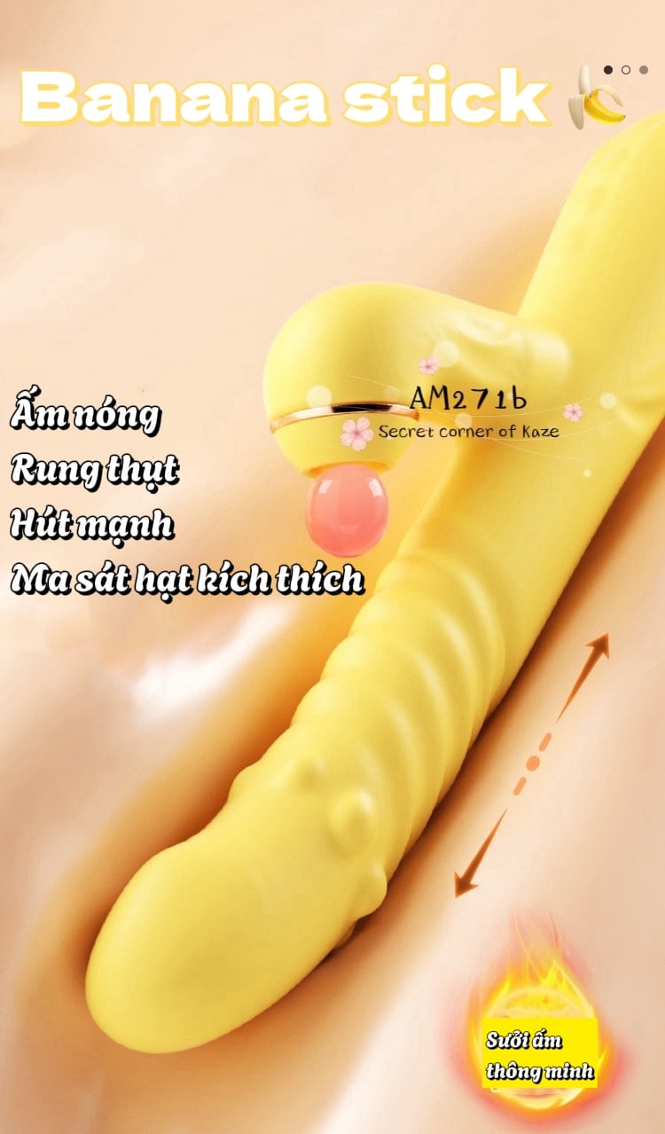 Banana stick gậy rung thụt hút AM271b