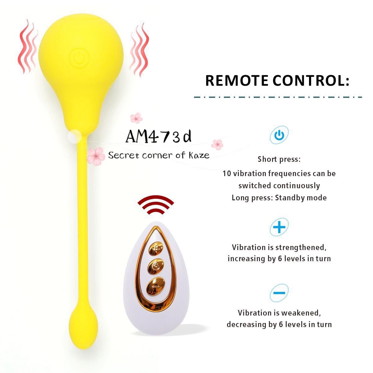 Pear massage toy trái lê rung AM473d