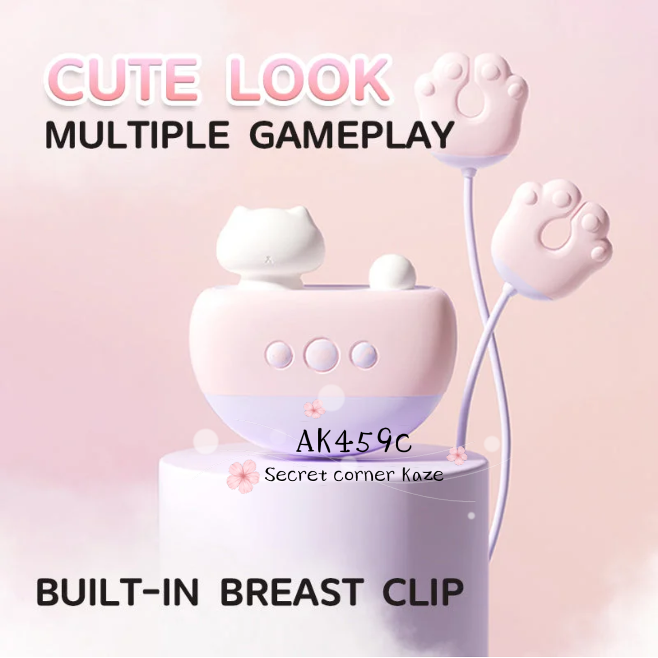 Popo cat sextoy hút rung AK459c