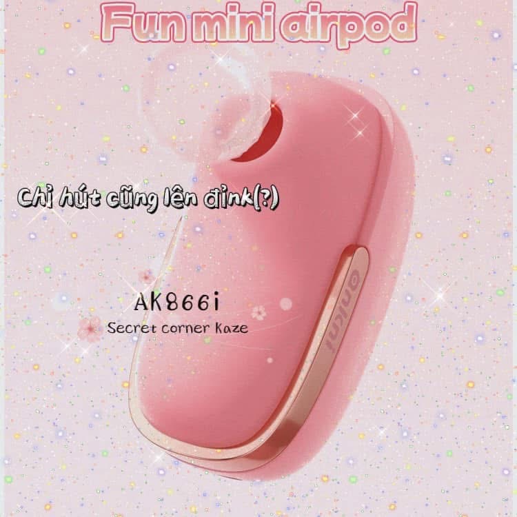 Mini airpod sextoy rung hút nhiều đầu AK866i