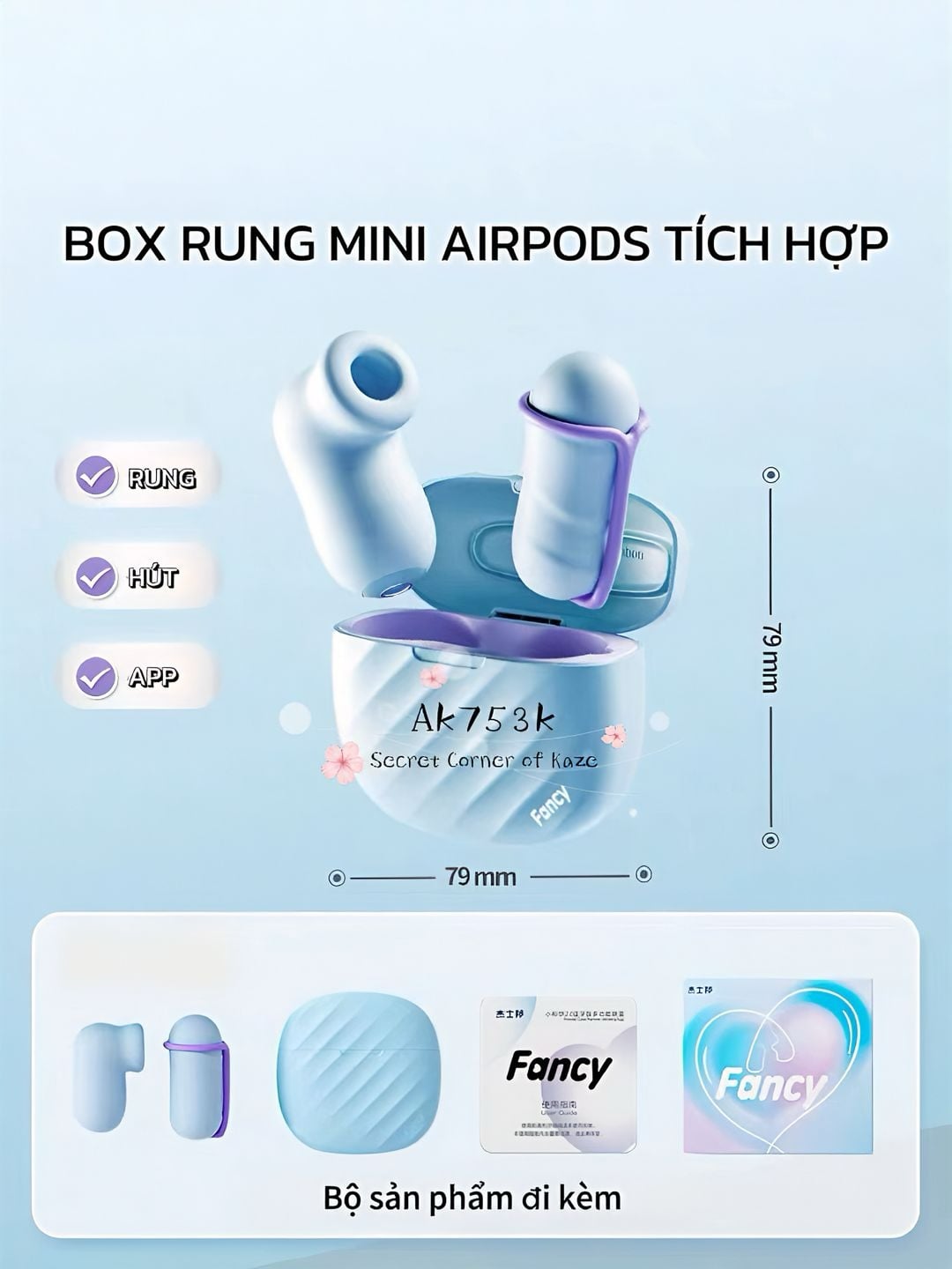 Airpod hút rung AK753K