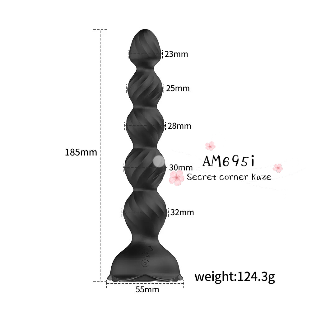 Buttplug hoa hồng rung AM695i