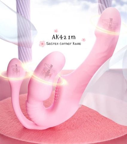 Triple sock vibrator toy lesbian AK421m