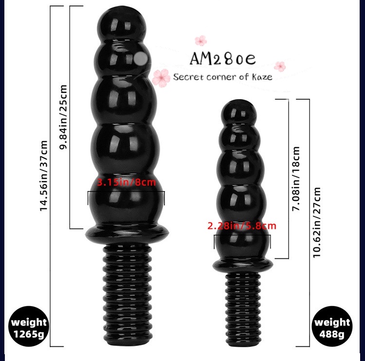 Big black buttplug AM280e