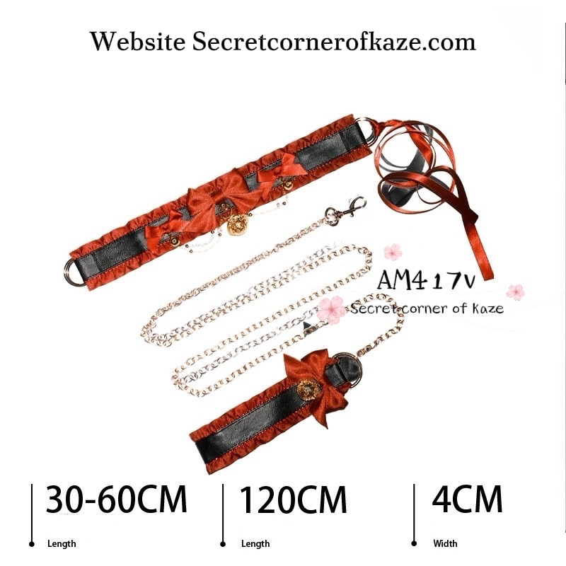 Choker kèm dây dắt chuông AM417v