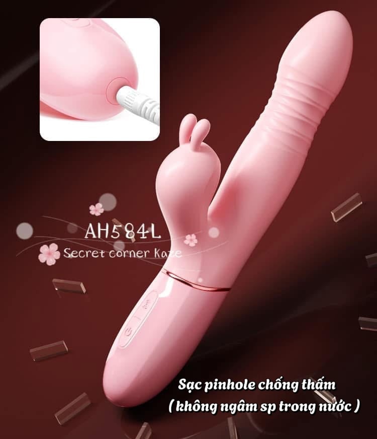 Pinky bunny gậy sextoy rung thụt hút AH584L