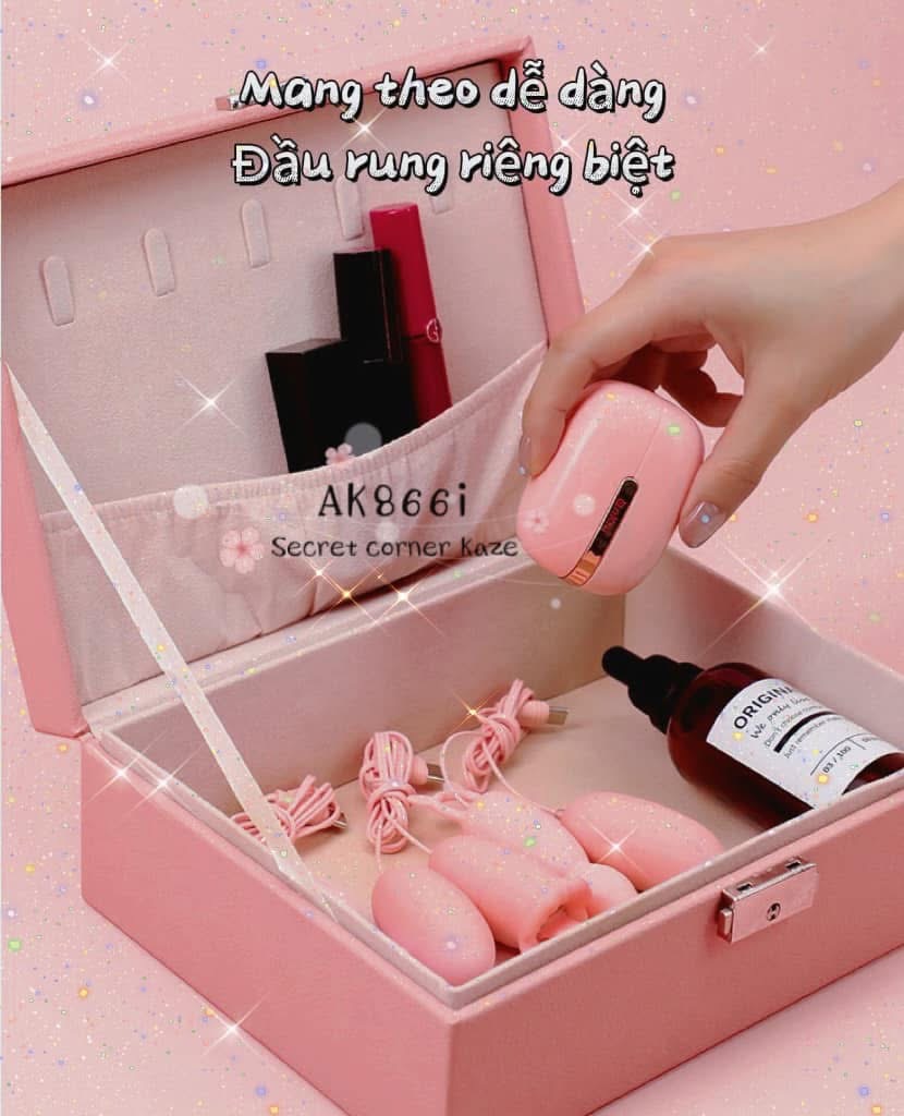 Mini airpod sextoy rung hút nhiều đầu AK866i