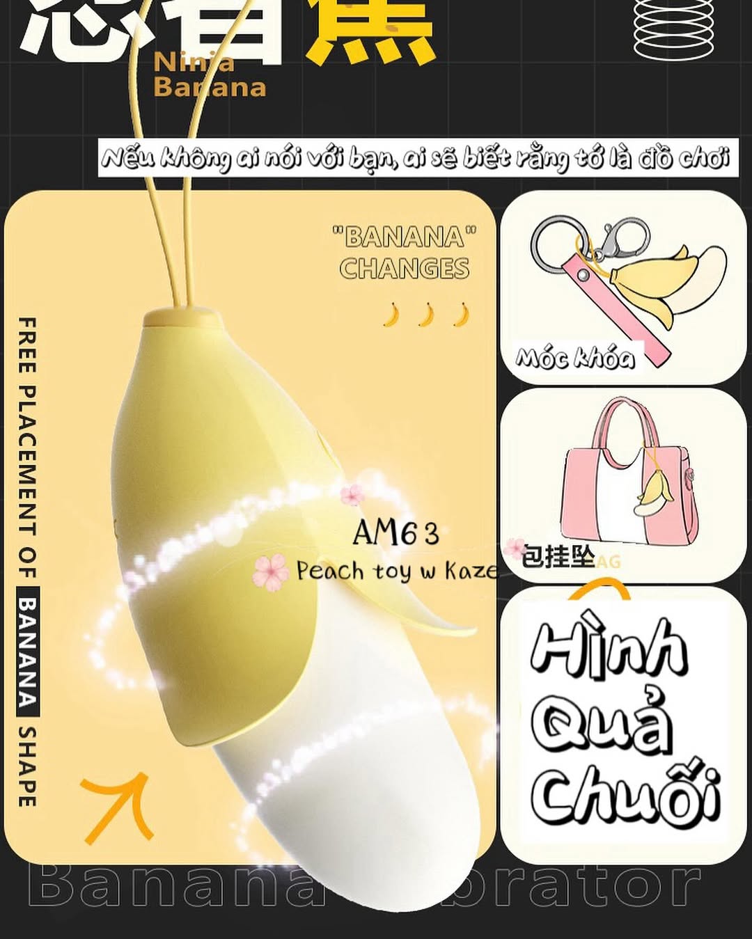 Smart banana chuối rung bí mật AM63