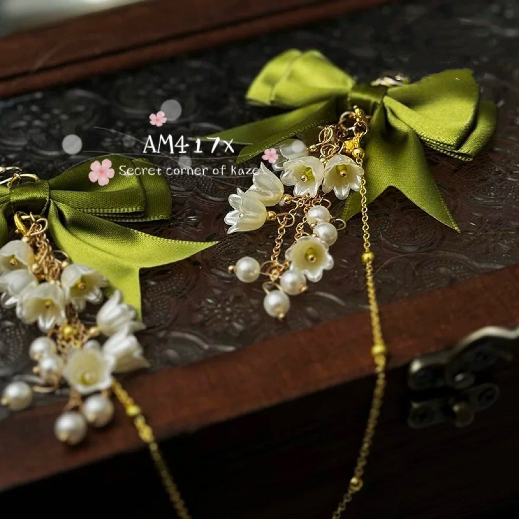 Lily of the valley buttplug + kẹp ti hoa AM417x