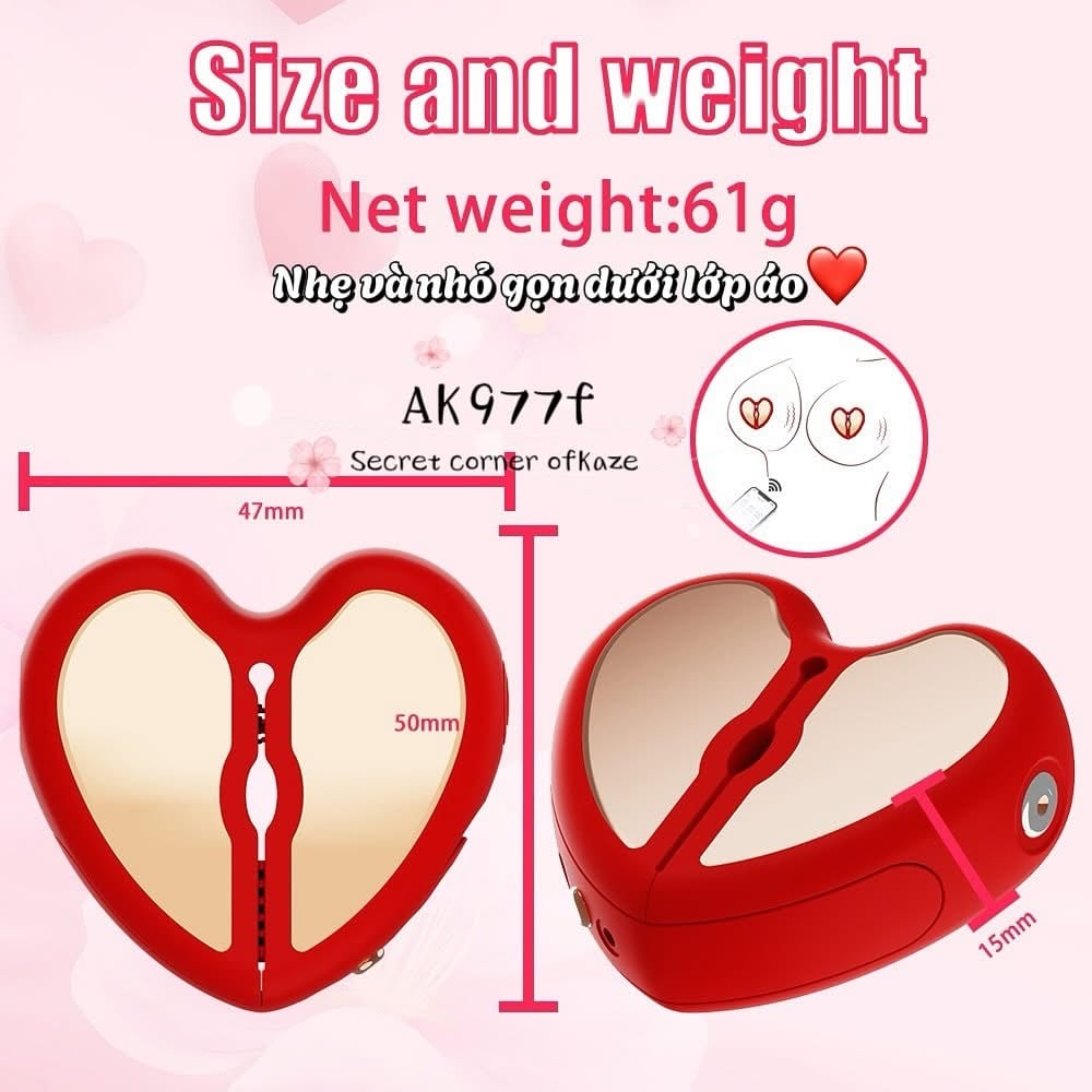 Heart nipple wear public AK977f