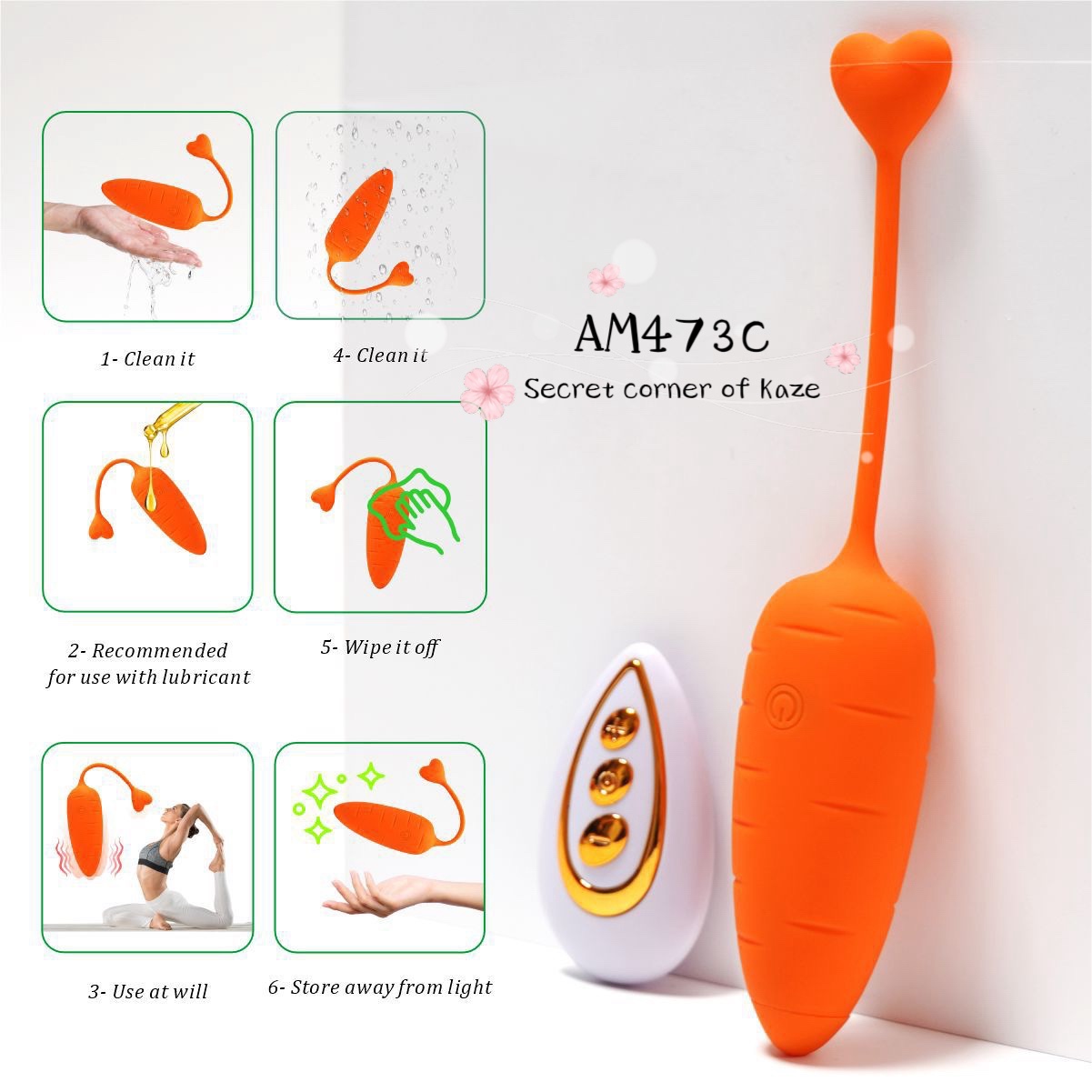 Cute carrot sextoy AM473c