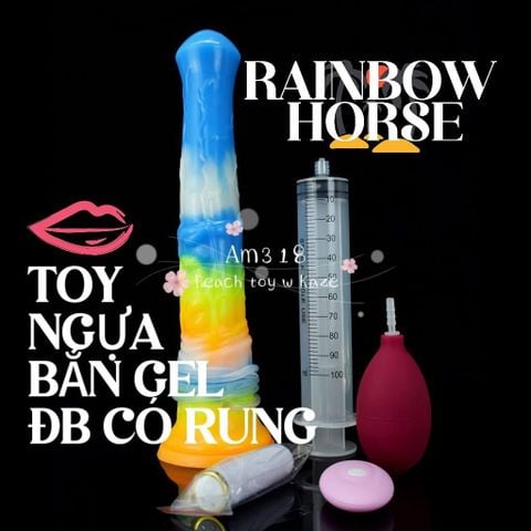 Toy ngựa rung bắn gel dạ quang AM318