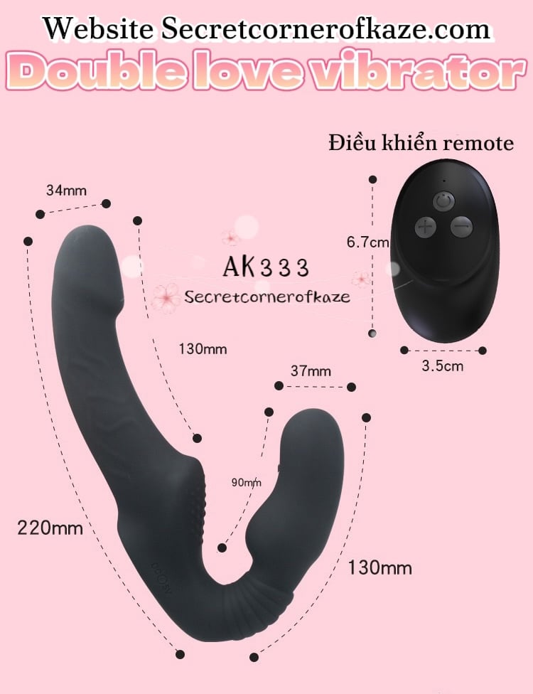 Massage toy lesbian double head AK333