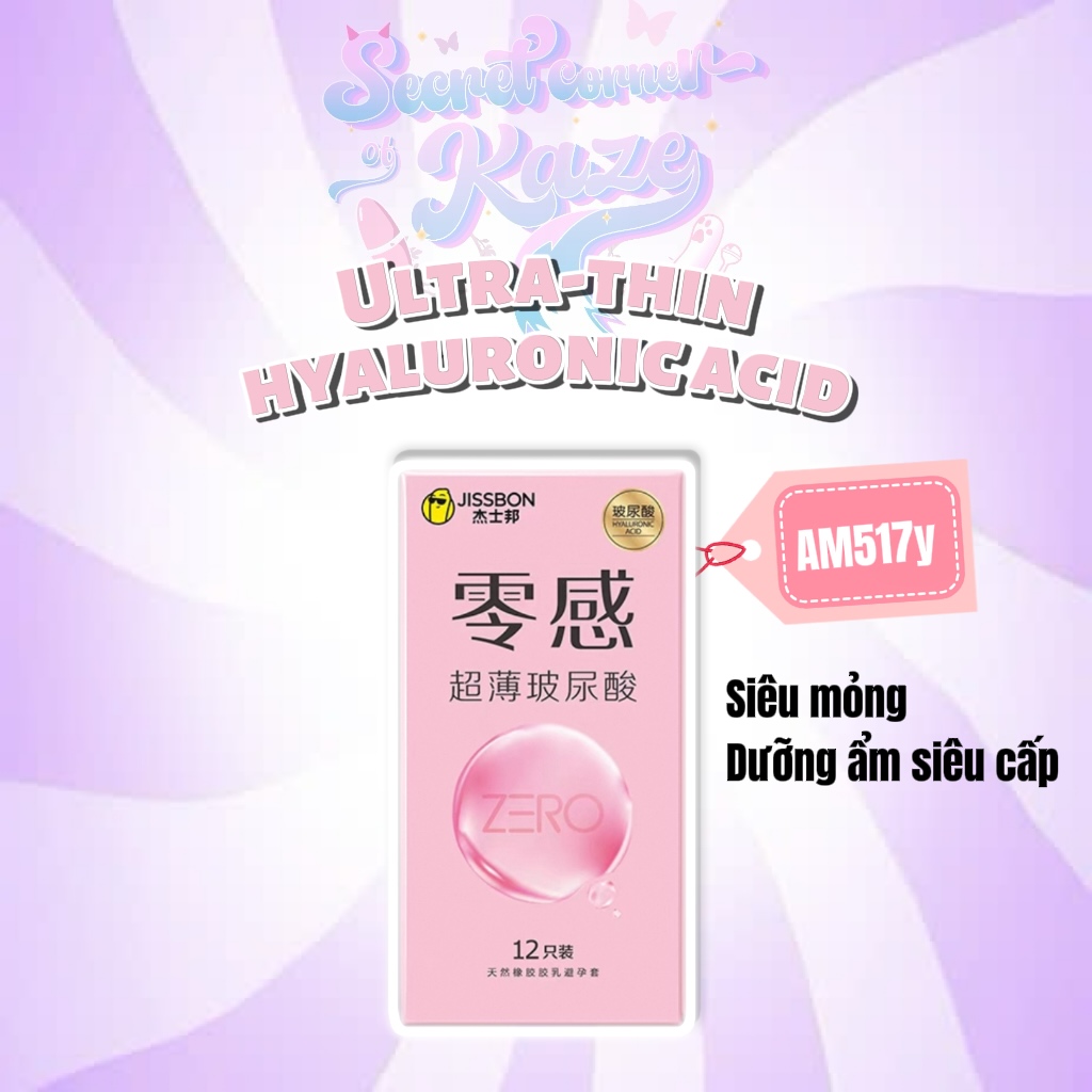 Bao cao su siêu mỏng dưỡng ẩm AM517y