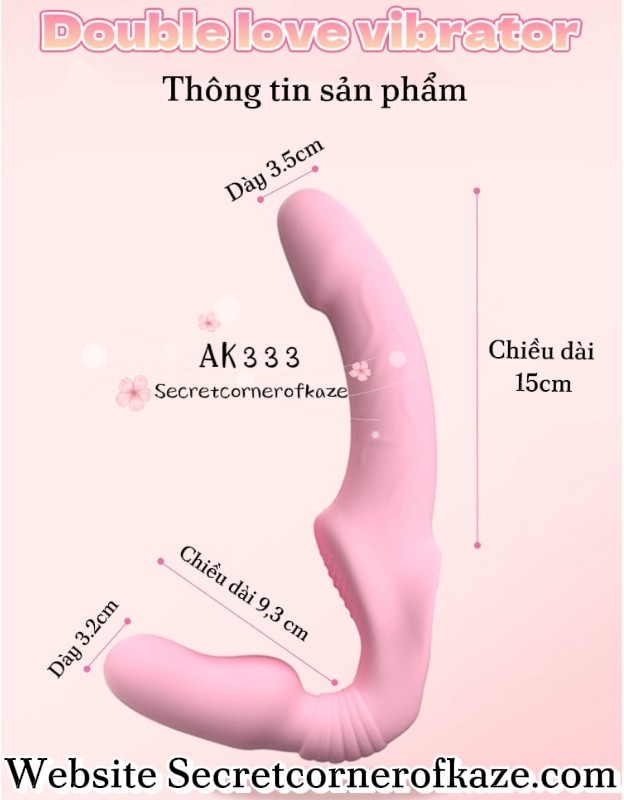Massage toy lesbian double head AK333