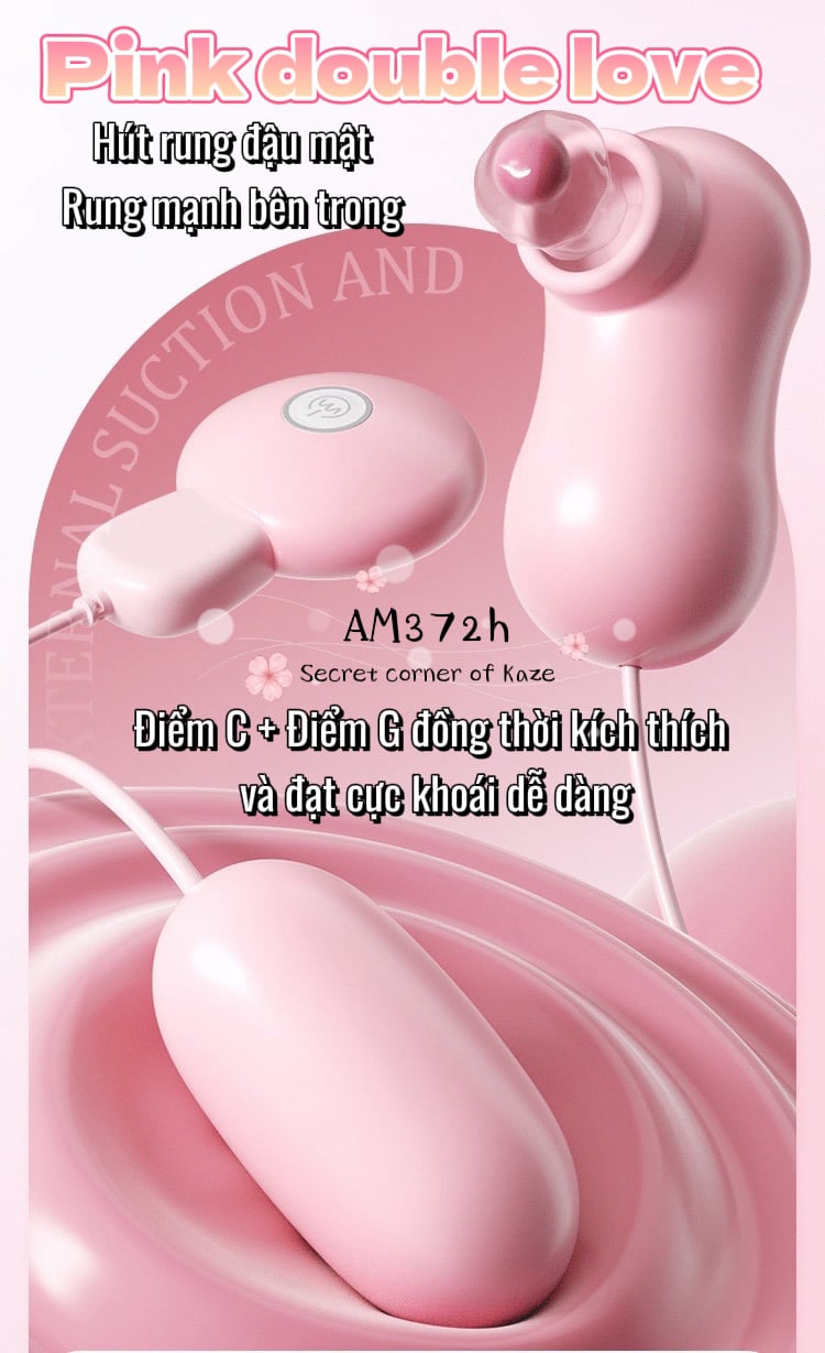 Pink double love hút rung AM372h