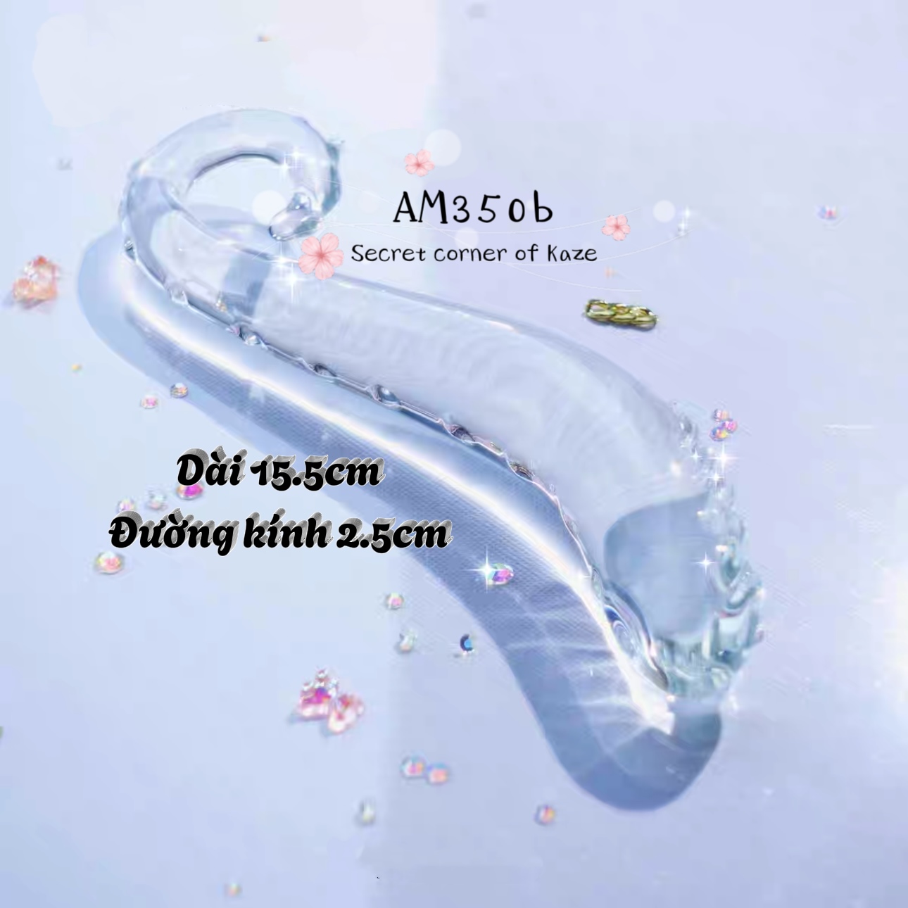 Buttplug glass tentacle AM350b