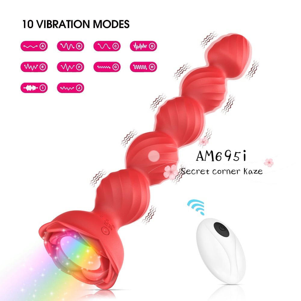 Buttplug hoa hồng rung AM695i