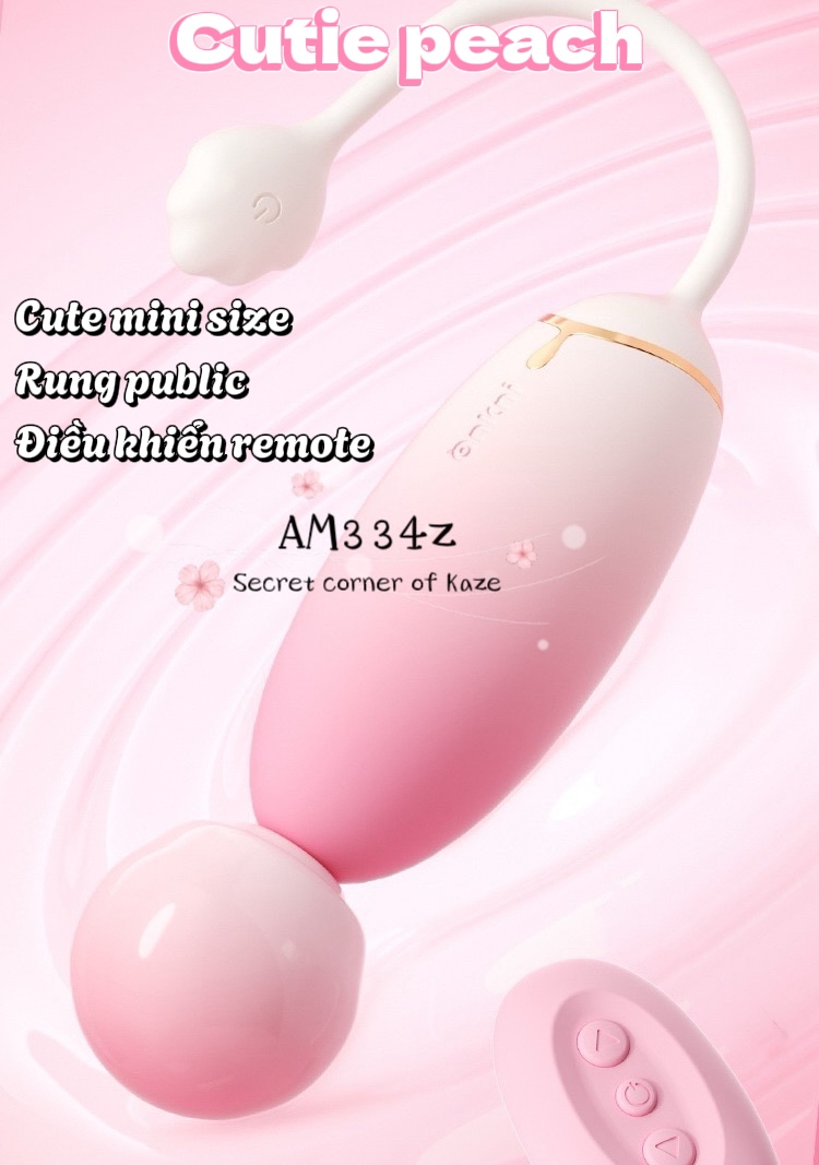 Cutie peach trứng rung AM334z
