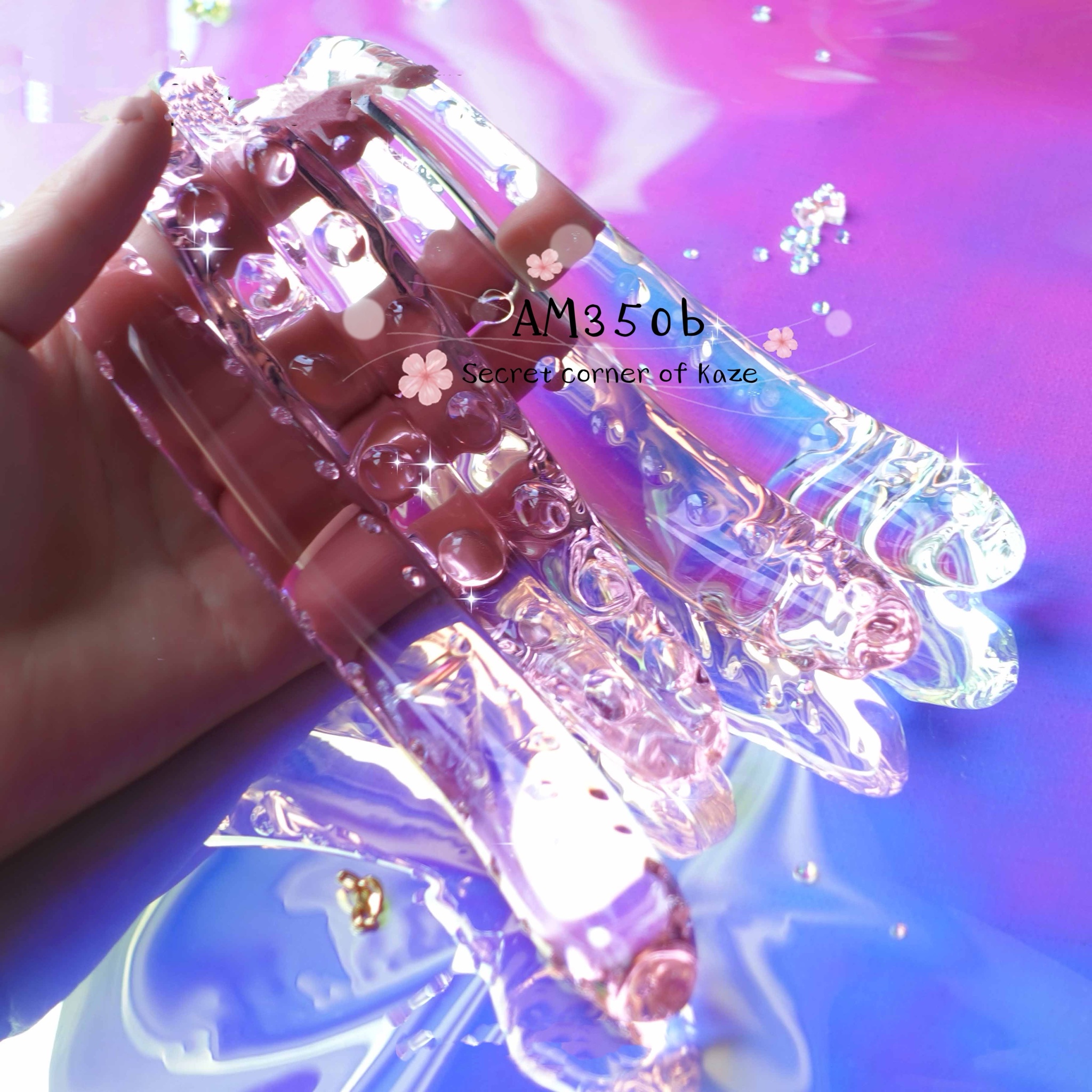 Buttplug glass tentacle AM350b