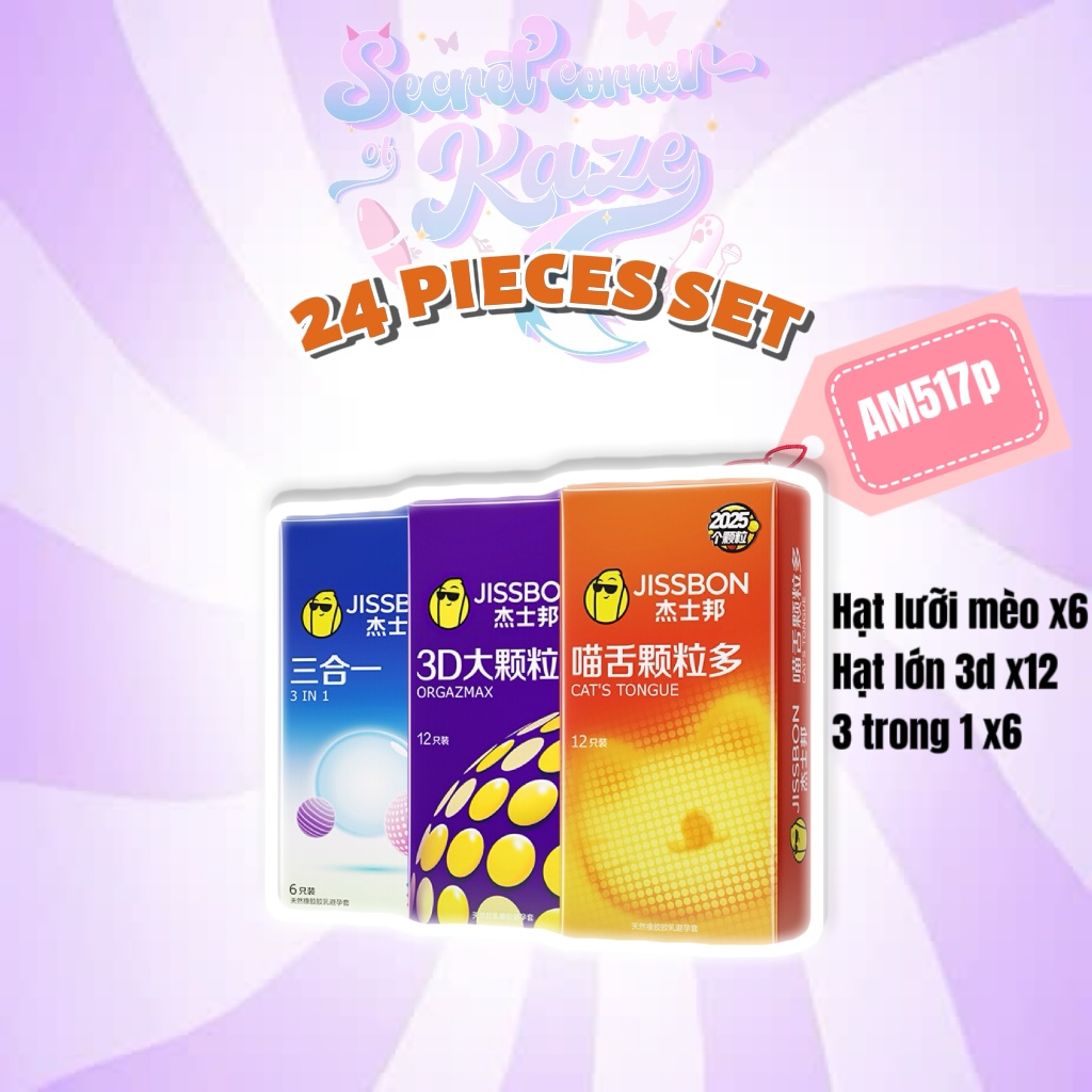 Set 24 Bao cao su Jissbon AM517p