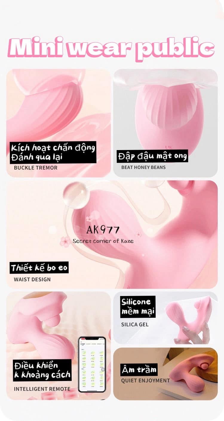 Mini wear public rung đập ngoáy trong ngoài AK977