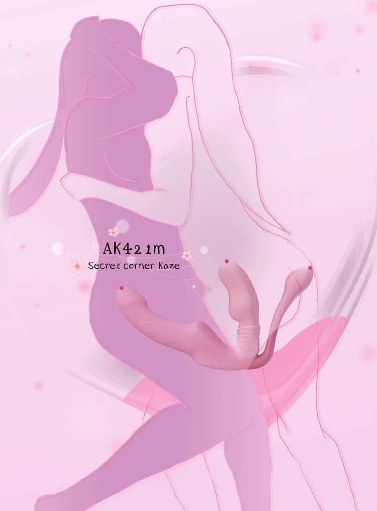 Triple sock vibrator toy lesbian AK421m