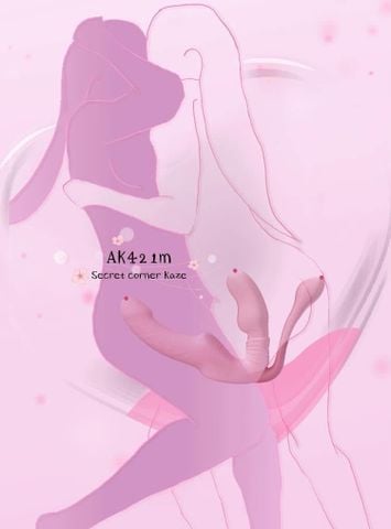 Triple sock vibrator toy lesbian AK421m