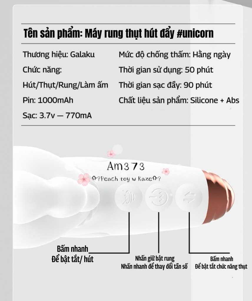 TOY rung hút thụt Kỳ lân Galaku Am373