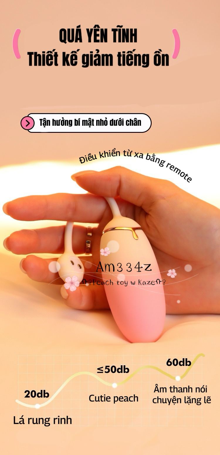 Cutie peach trứng rung AM334z