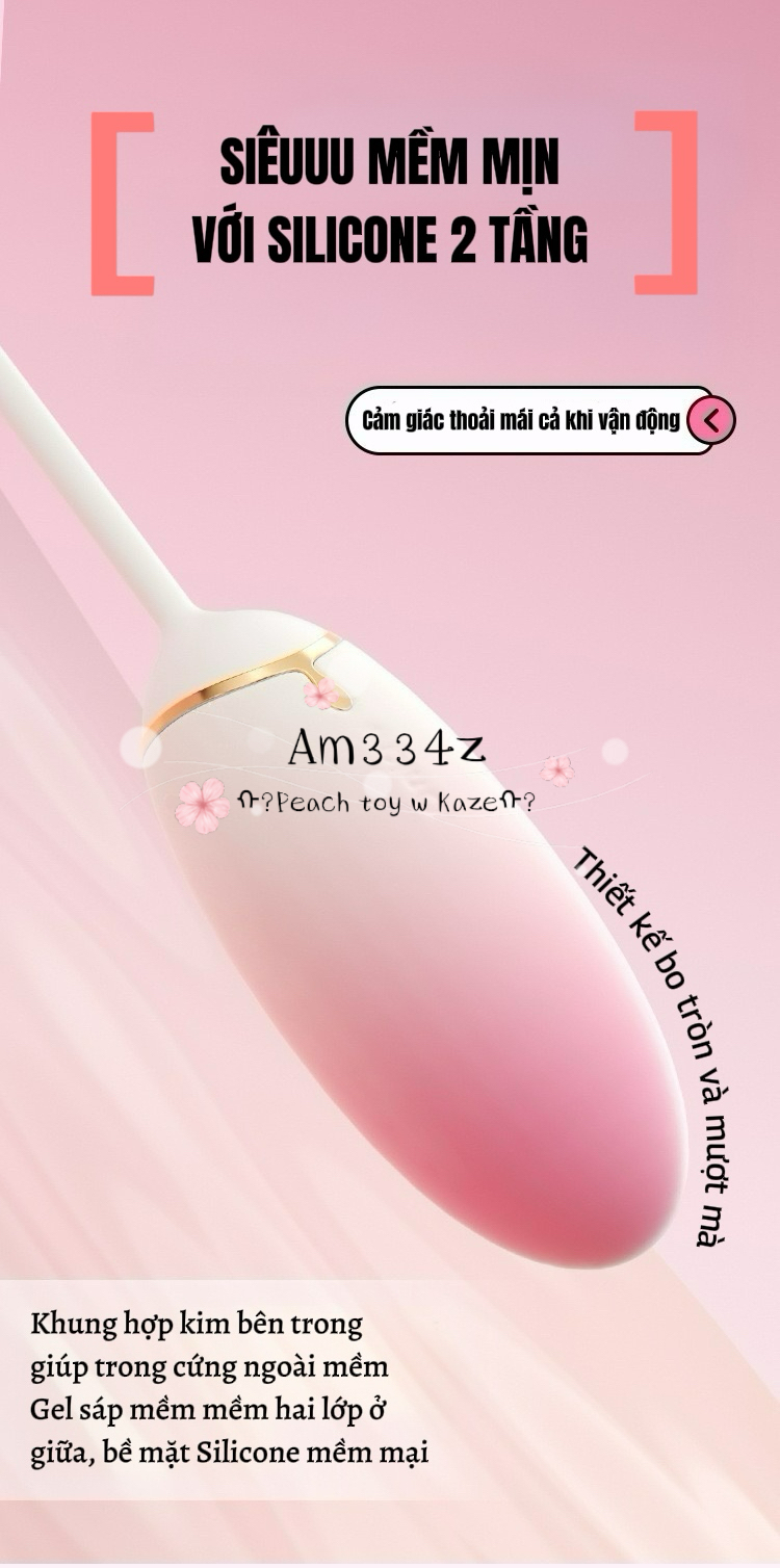 Cutie peach trứng rung AM334z