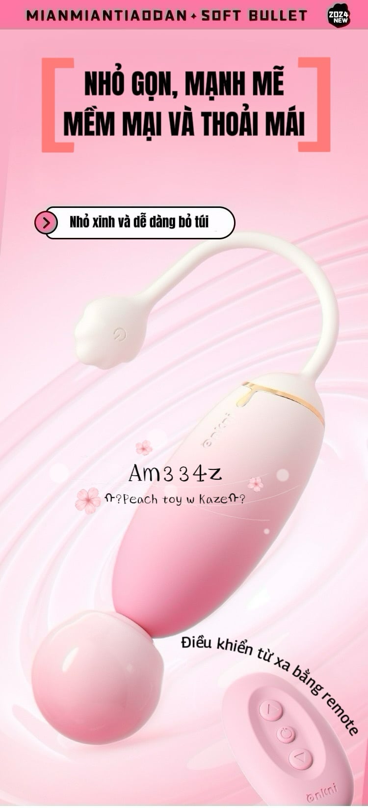 Cutie peach trứng rung AM334z