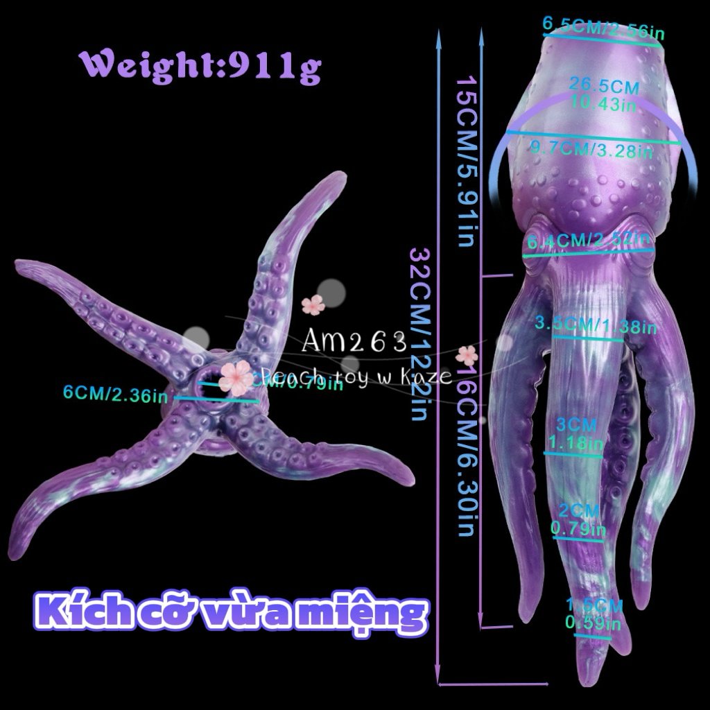 Toy nam bạch tuột tím ( Am263 )