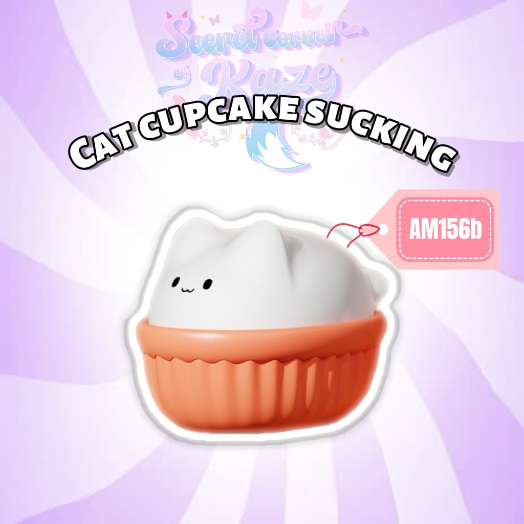 Cat cupcake sucking AM156b