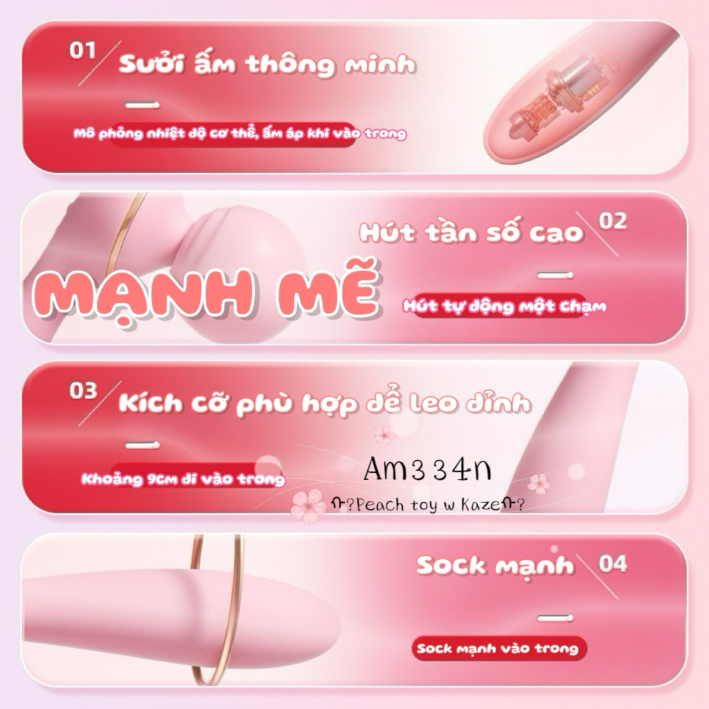 Pink stick rung hút 2 đầu AM334n