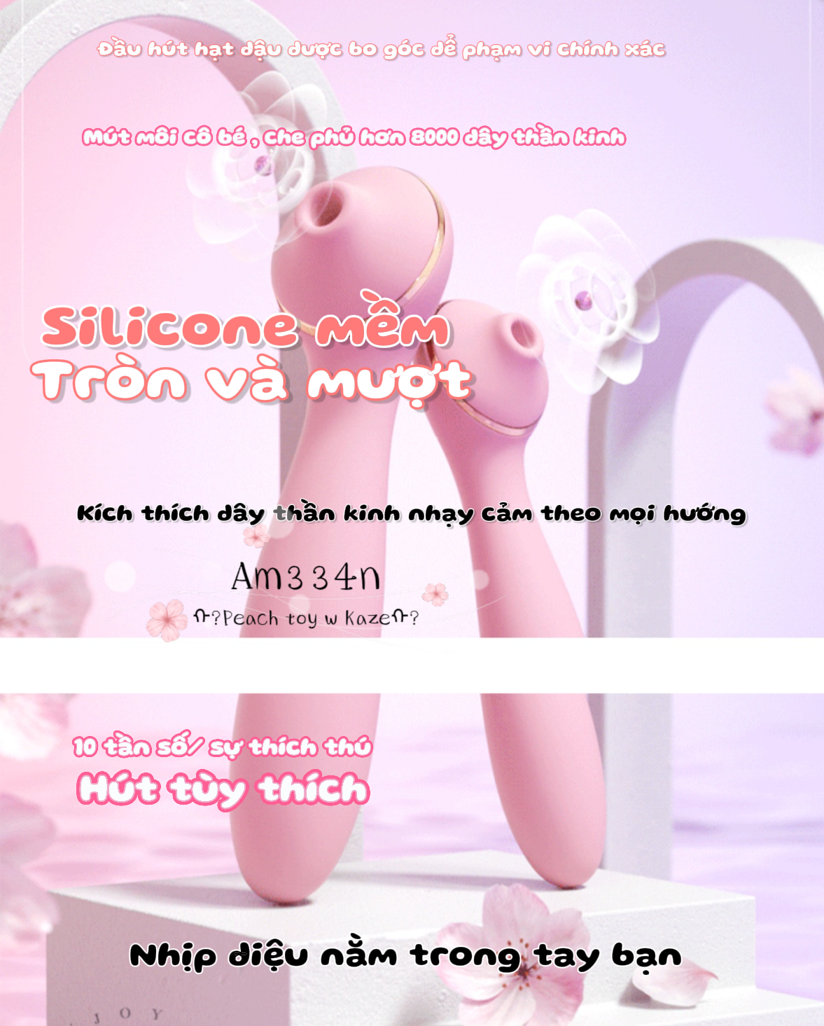 Pink stick rung hút 2 đầu AM334n