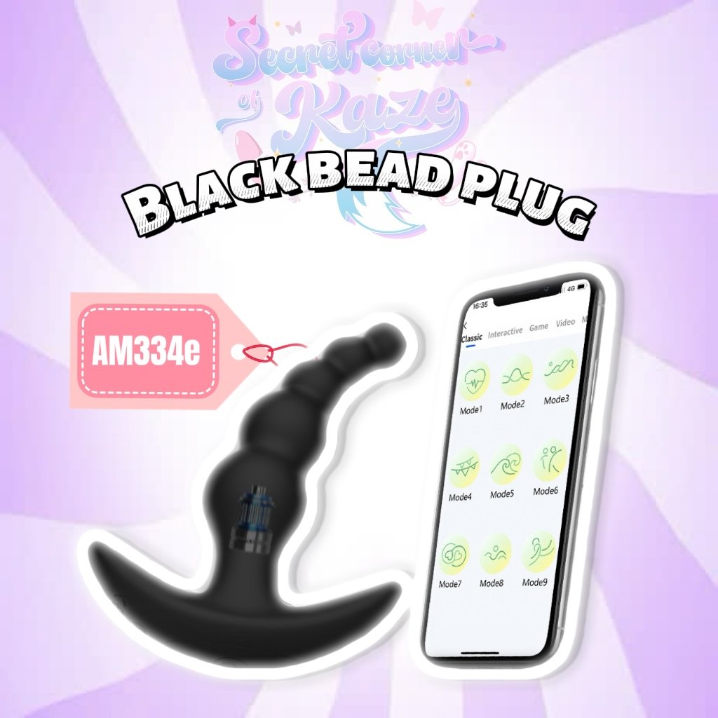 Black bead plug AM334e