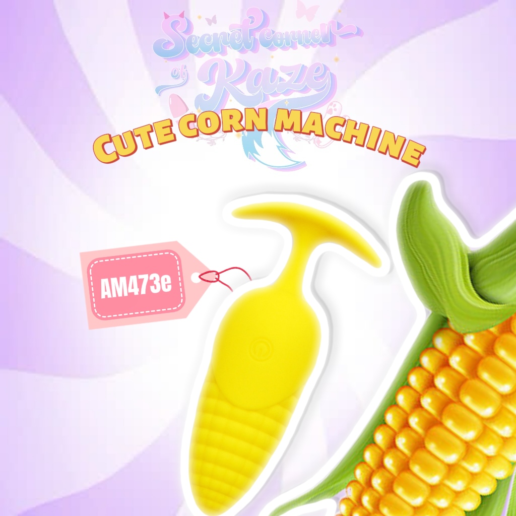 Corn buttplug vibrator bắp sextoy rung AM473e