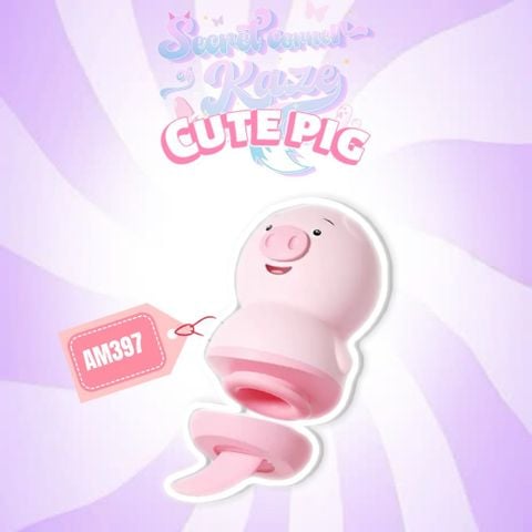 Licking cute pig hút liếm AM397