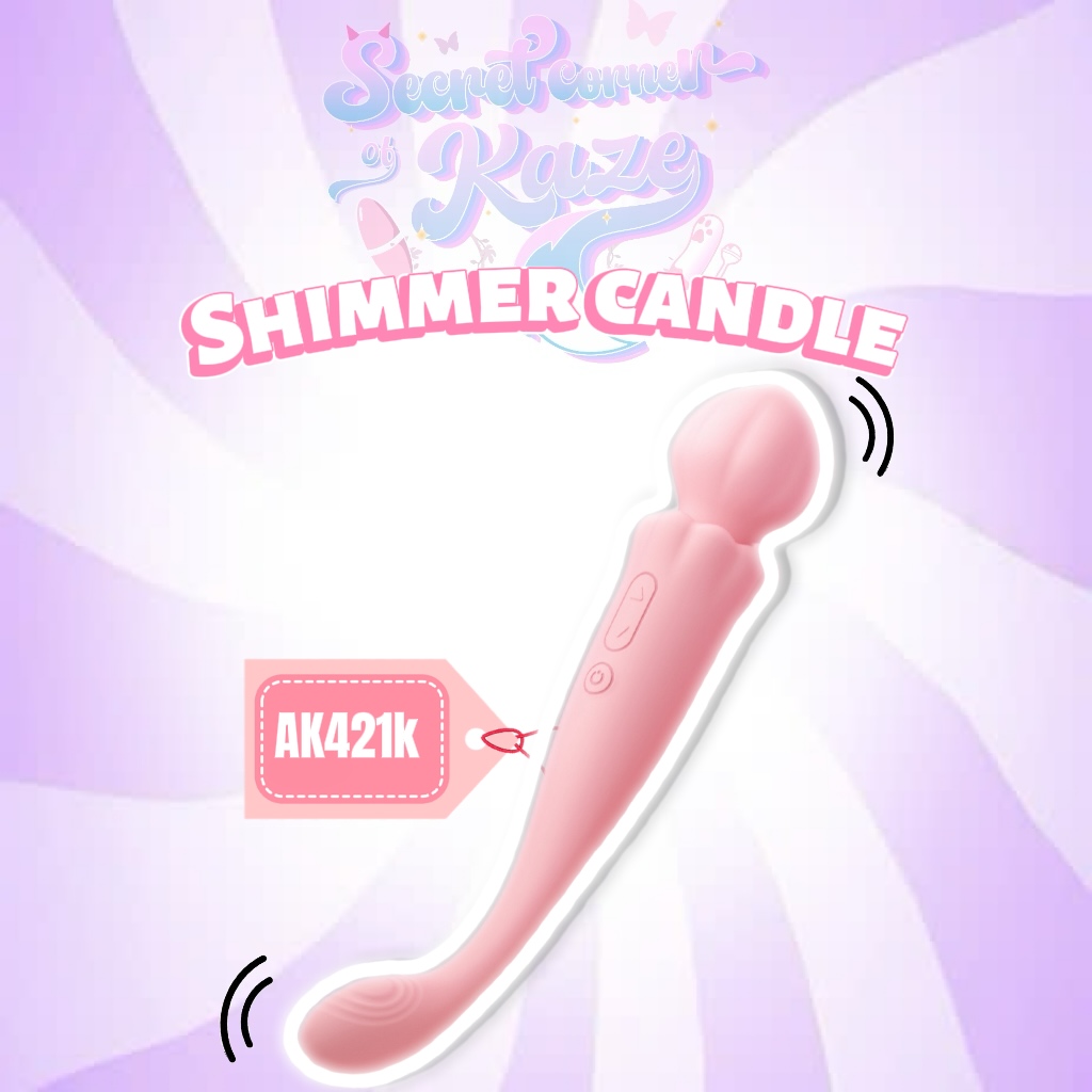 Shimmer candle peach AK421k