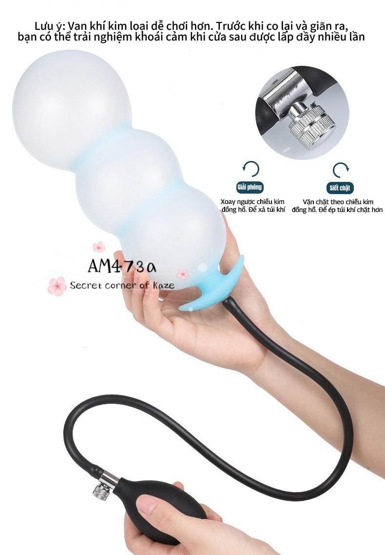 Bơm buttplug giãn nở AM473a