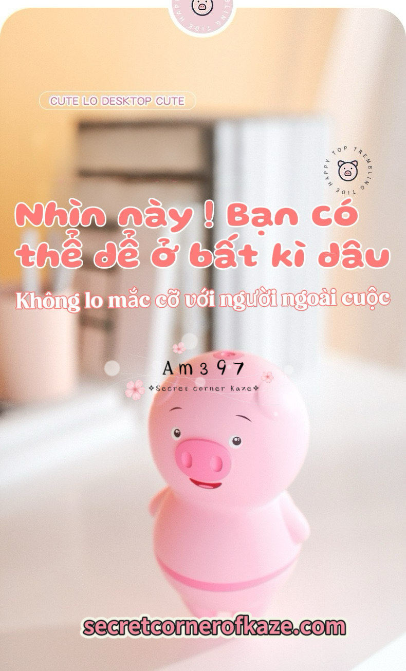 Licking cute pig hút liếm AM397