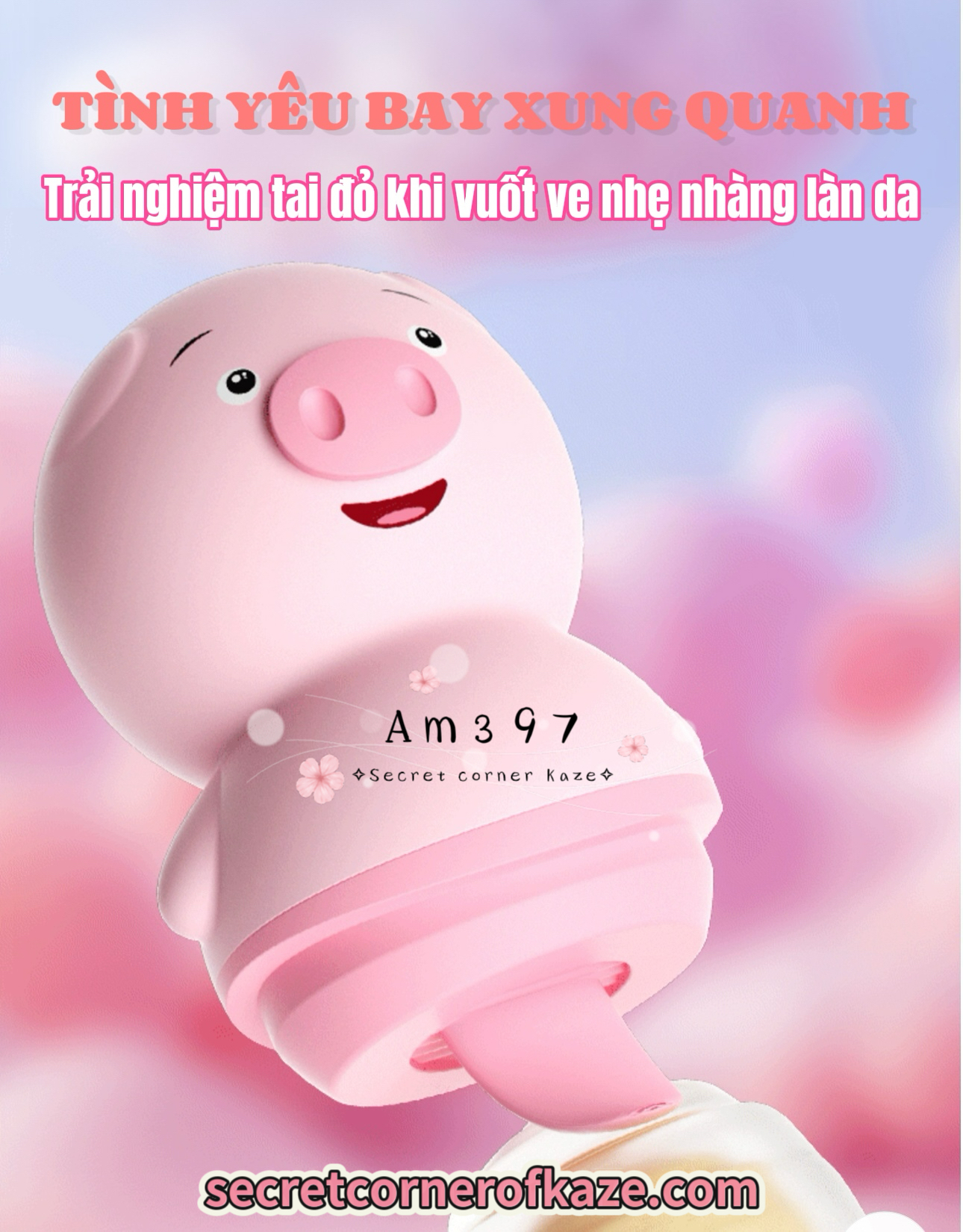 Licking cute pig hút liếm AM397