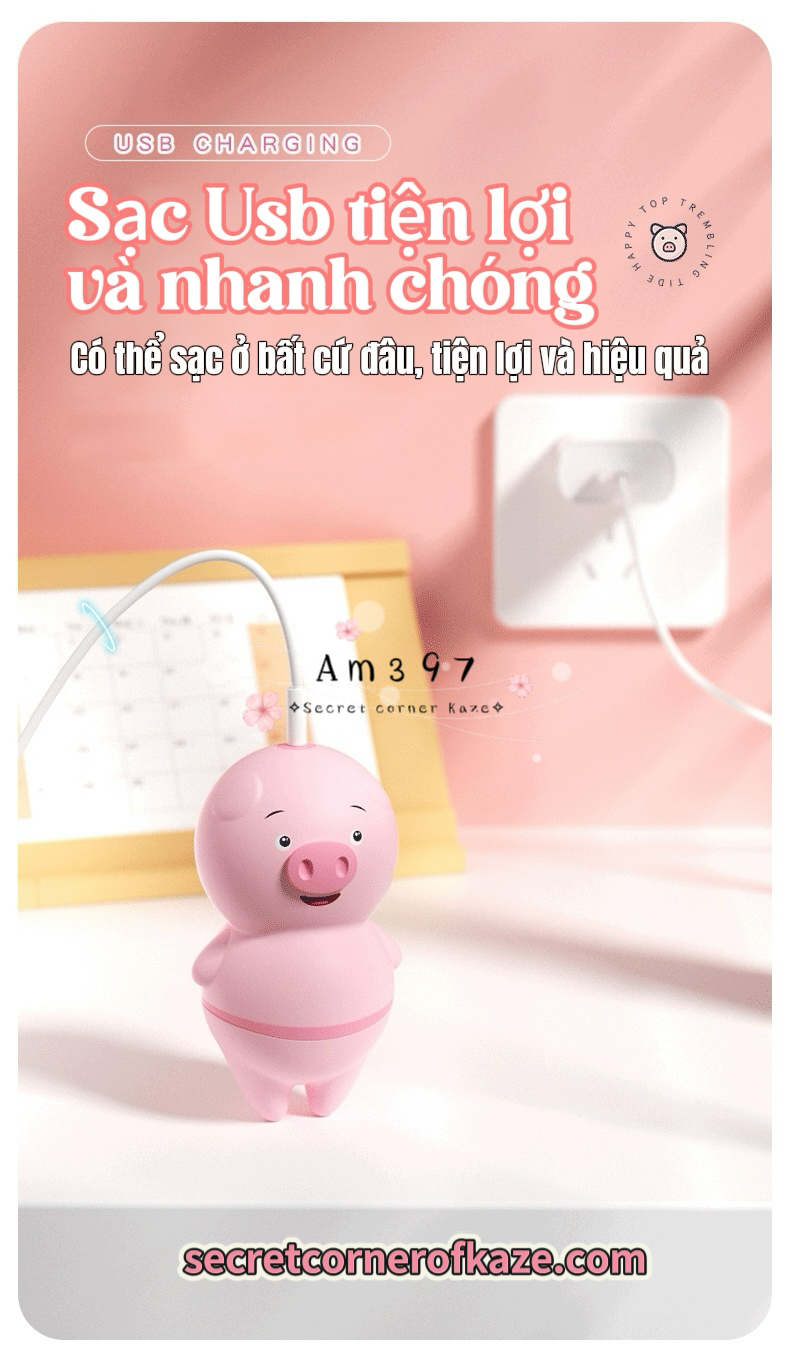 Licking cute pig hút liếm AM397