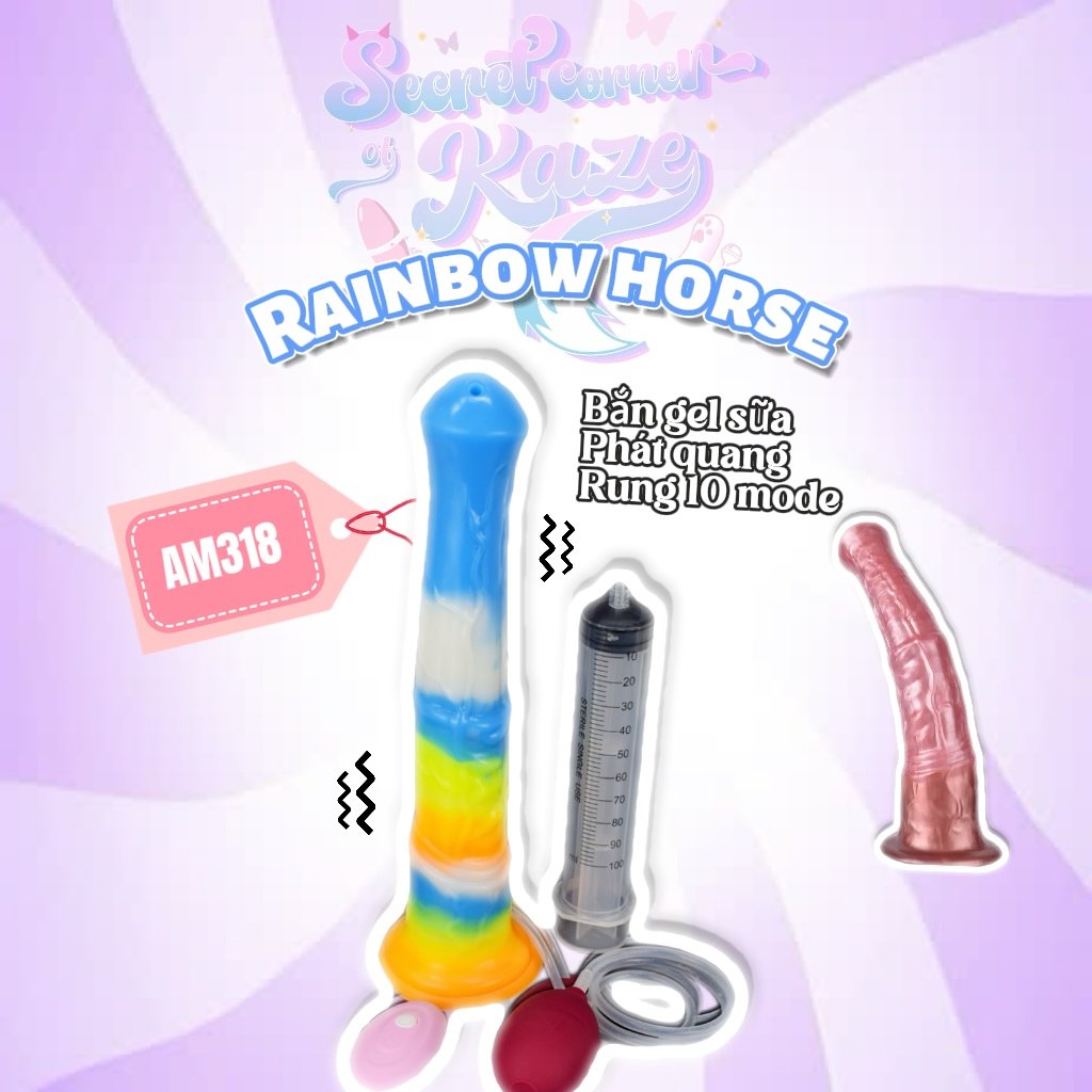 Toy ngựa rung bắn gel dạ quang AM318