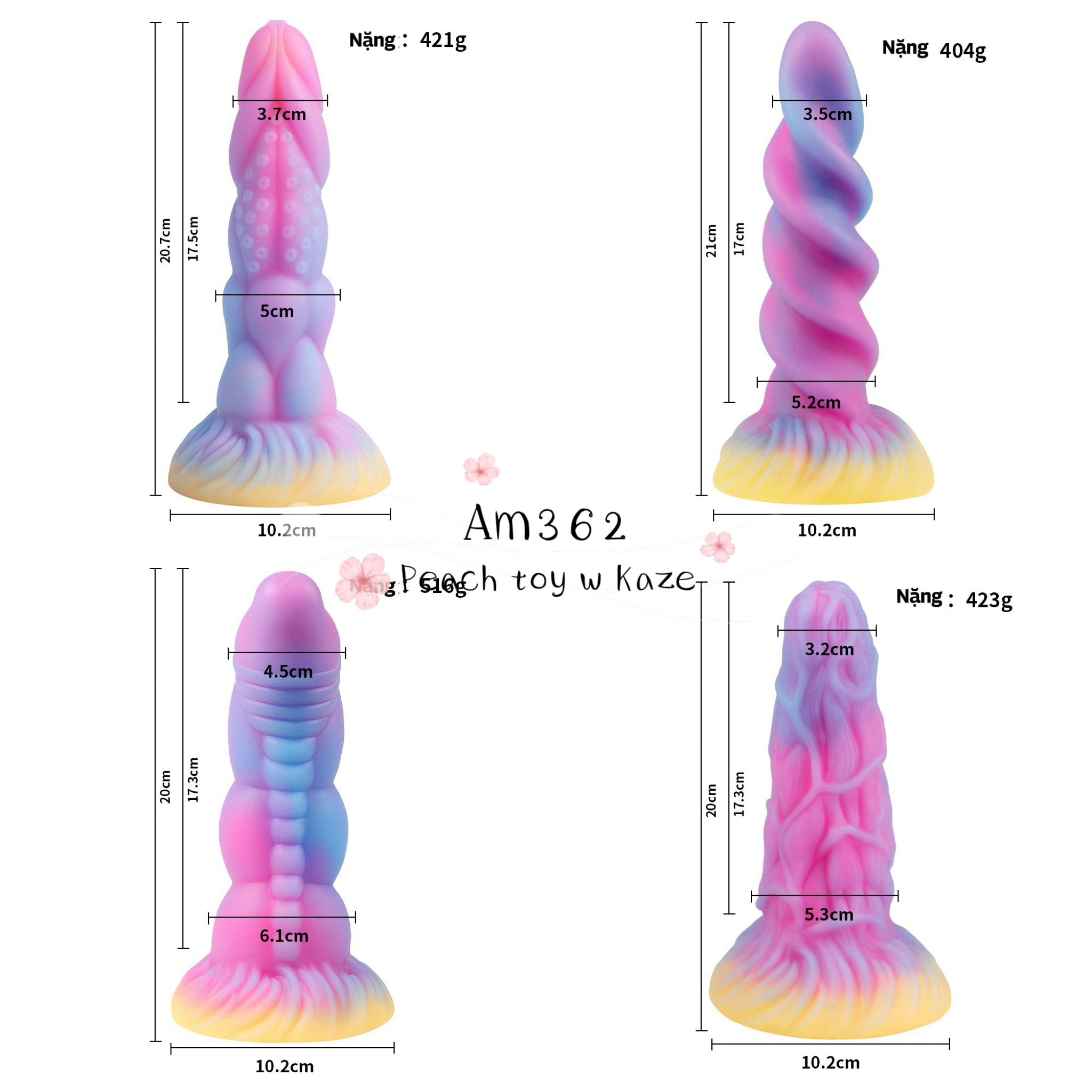 Pink gradient monster Am363